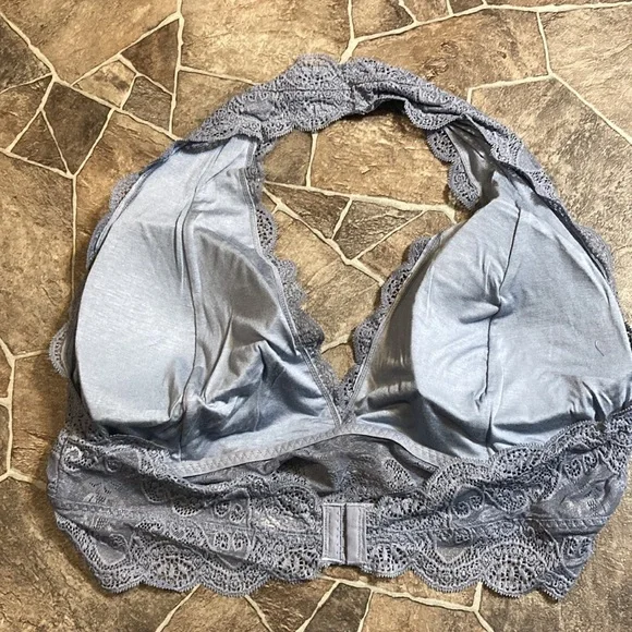 New Zenana Outfitters Sexy Lace Halter Bra Sz 1X/2X/3X Green, Slate Blue & Wine - Picture 11 of 11